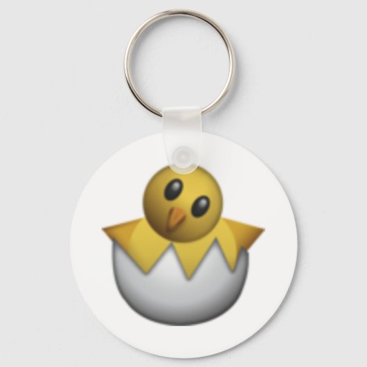Hatching Chick - Emoji Sleutelhanger (Voorkant)