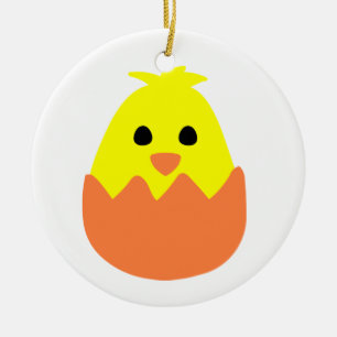 Hatching Easter Chick Keramisch Ornament