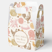 Hatching Soon Chicken Girl Baby shower Bedankdoosjes (Geopend)