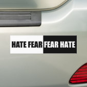 Hate Fear/Fear Hate - Bumpersticker (Op auto)