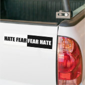 Hate Fear/Fear Hate - Bumpersticker (Op Truck)