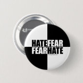 Hate Fear / Fear Hate - Button (Voorkant /achterkant)
