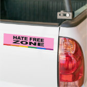 Hate Free Zone Bumpersticker (Op Truck)