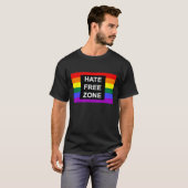 Hate Free Zone T-shirt (Voorkant volledig)