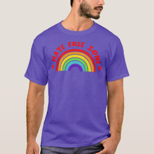 Hate Free Zone Tshirt LGBT Pride LGBTQ Supporter