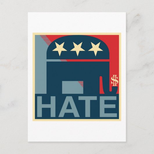 Hate-Gop Briefkaart (Voorkant)