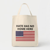 Hate heeft geen thuis hier Tas (Voorkant)