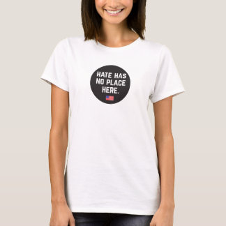 Hate heeft hier geen plaats (cirkel) t-shirt