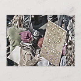 Hate heeft hier geen thuis briefkaart