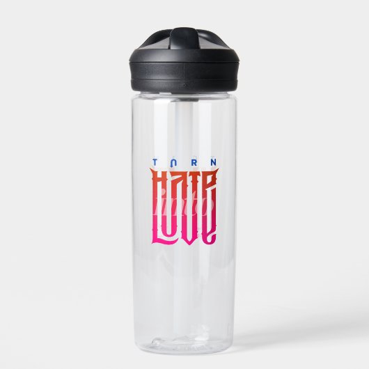 Hate in Love veranderen | 20 oz. Waterfles (Voorkant)