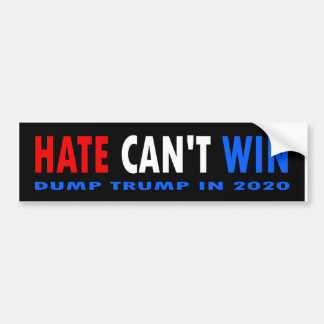 Hate kan niet winnen! Bumpersticker