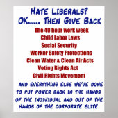 Hate Liberals? Poster (Voorkant)
