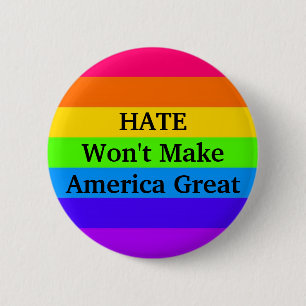 "HATE maakt Amerika niet geweldig" Ronde Button 5,7 Cm