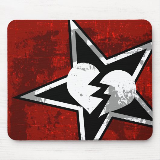 Hate Machine Gaming Mousepad (rood) Muismat (Voorkant)
