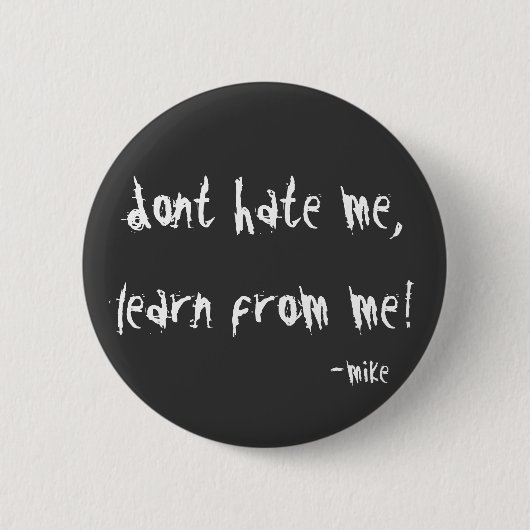 Hate niet ronde button 5,7 cm (Voorkant)