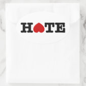 HATE OVALE STICKER (Tas)