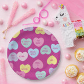 hate valentines day candy hearts papieren bordje (Feest)