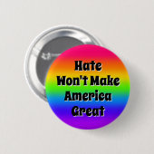 Hate Won maakt Amerika niet geweldig Ronde Button 5,7 Cm (Voorkant /achterkant)