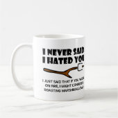 Hateful Marshmallows Funny Mug Koffiemok (Links)