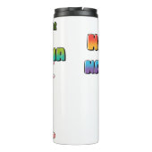 Haters gaan eenhoorn dinosaurus haten thermosbeker (Achterkant)