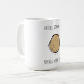 Haters gaan naar Hate.. Aardappelen Mok (Voorkant links)