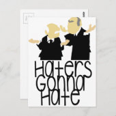 Haters Gonna Hate Briefkaart (Voorkant / Achterkant)