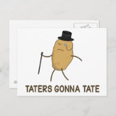 Haters Gonna Hate en Taters Gonna Tate Briefkaart (Voorkant / Achterkant)