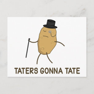 Haters Gonna Hate en Taters Gonna Tate Briefkaart