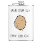 Haters Gonna Hate Flask Heupfles (Voorkant)