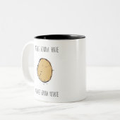 Haters Gonna Hate Potaten Gonna Potate Tweekleurige Koffiemok (Voorkant links)