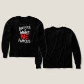 HATERS ME REND CÉLÈBRE (Motif recto et verso)
