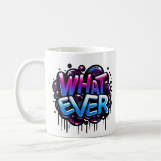 hatever – Graffiti Bubble Tag Style Design Koffiemok