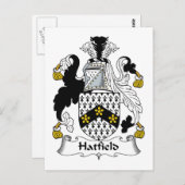 Hatfield Family Crest Briefkaart (Voorkant / Achterkant)