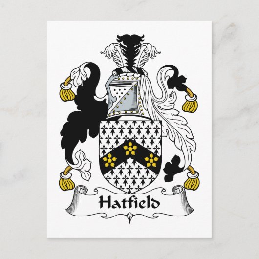 Hatfield Family Crest Briefkaart (Voorkant)