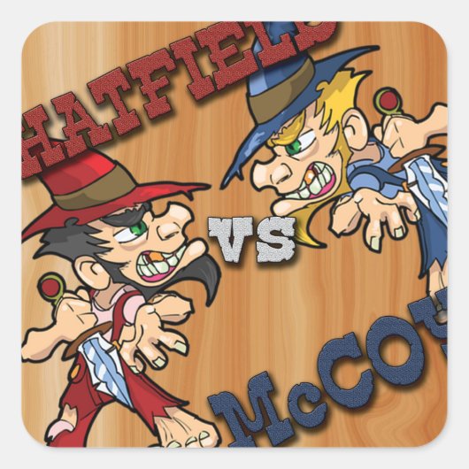 Hatfield vs McCoy Stickers (Voorkant)