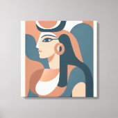 Hatha Goddess égyptienne Moderne Toile Mur Art (Recto)