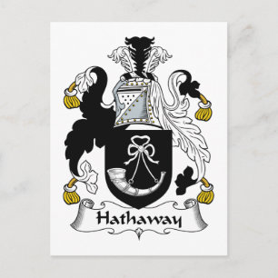 Hathaway Family Crest Briefkaart