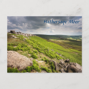 Hathersage Moor Derbyshire souvenir foto Briefkaart