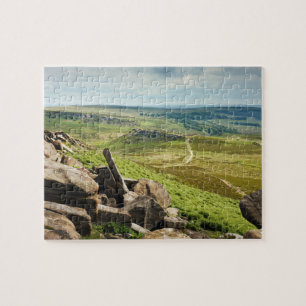 Hathersage Moor in Derbyshire souvenir foto Legpuzzel