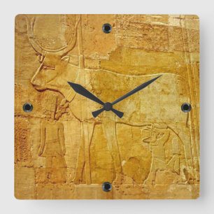 Hathor 1 horloge murale carré