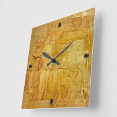 Hathor 1 horloge murale carré (Angle)