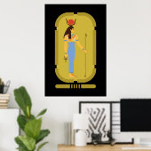 Hathor Egyptische oude godin Poster (Thuiskantoor)