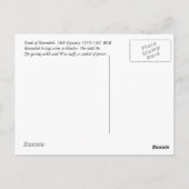 Hathor en Horemheb Briefkaart (Achterkant)