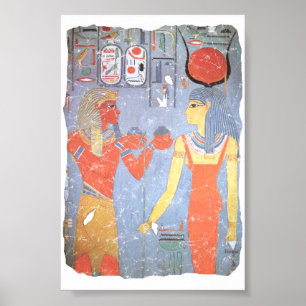 Hathor en Horemheb Poster
