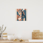 Hathor Goddess égyptienne Poster Abstrait moderne (Cuisine)