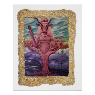 Hathor kunst poster van Nefertara Perfect Poster