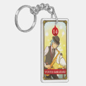 Hatoful Advent calendar 14: Yuuya Sakazaki Sleutelhanger (Voorkant Links)