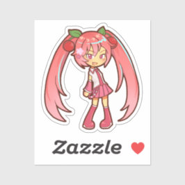 Hatsune Miku Sakura Kira Kira Pop Princess Sticker