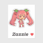 Hatsune Miku Sakura Ver. Chibi Sticker (Vel)