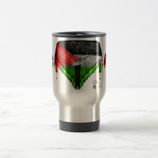 Hatta Design Palestinian Flag Travel Mug Reisbeker (Center)